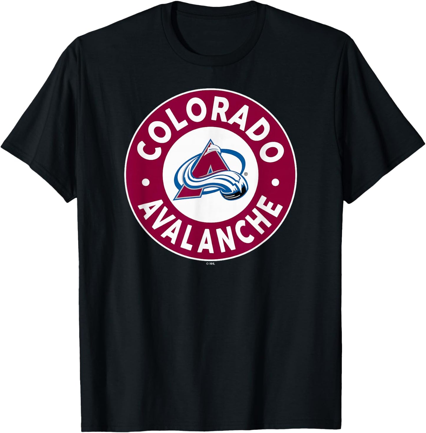 Colorado Avalanche Symbol Navy Officially Licensed T-Shirt - T-Shirt | Black