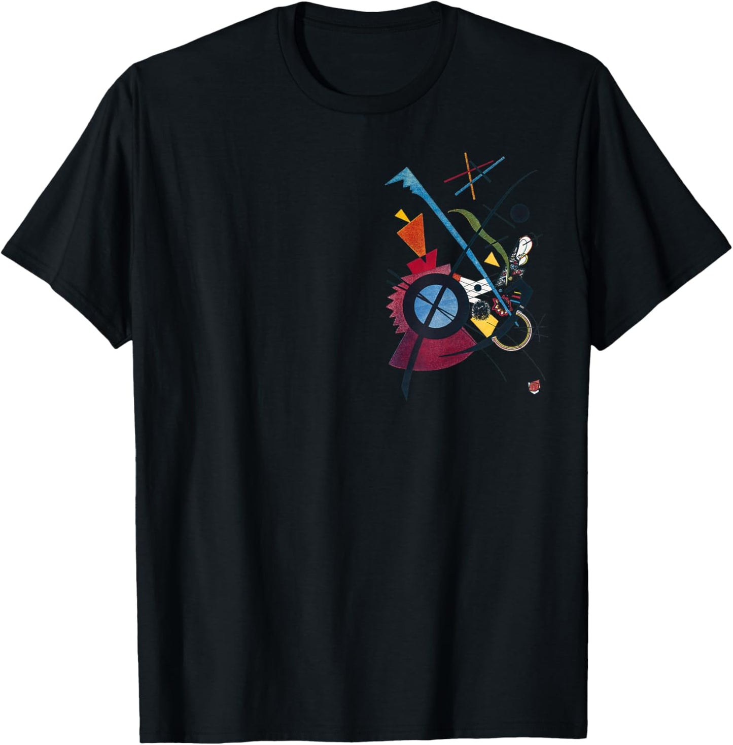 Crazy Colorful Abstract Uplifting Aesthetic Joy Kandinsky T-Shirt - T-Shirt | Black