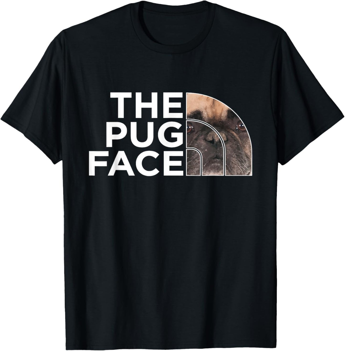 The Pug Face - Pup Puppy Owner Dog Lover Pet Breeder Women Kids T-Shirt - T-Shirt | Black