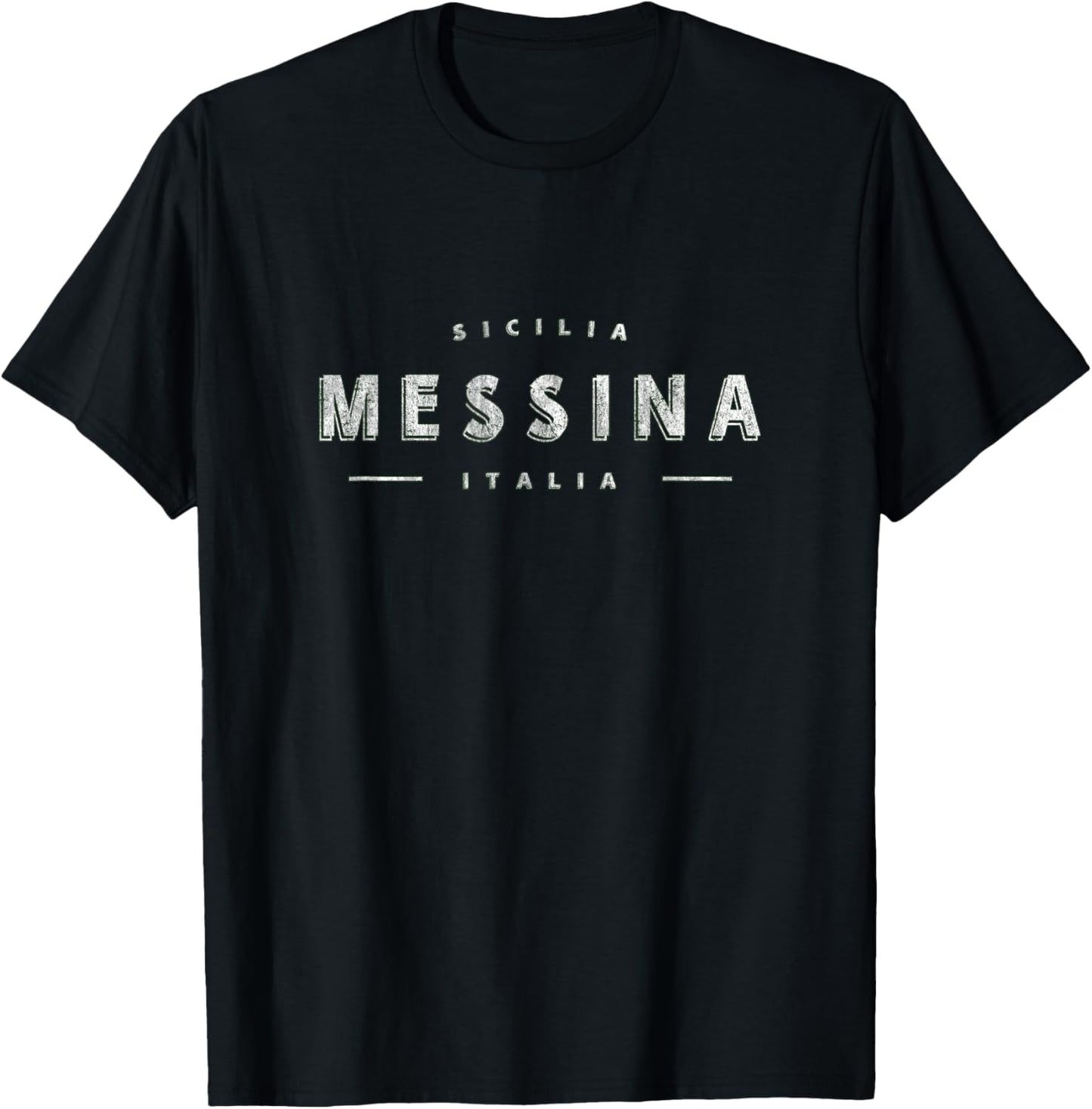 Messina Sicilly Italy - Messina Sicilia Italia T-Shirt - T-Shirt | Black