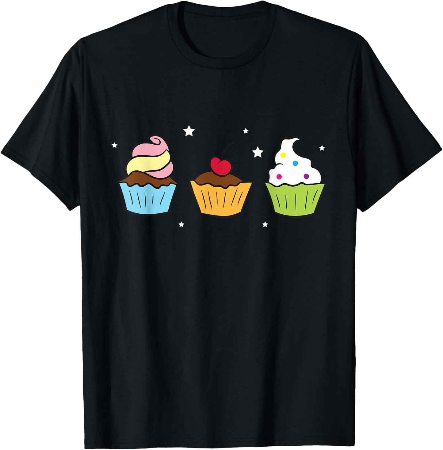 Cupcakes Baking Sweet Cupcakes Sweet Cupcake Baking T-Shirt - T-Shirt | Black