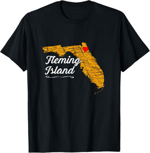 City of Fleming Island | FLORIDA Vacation Souvenir - Graphic T-Shirt - T-Shirt | Black