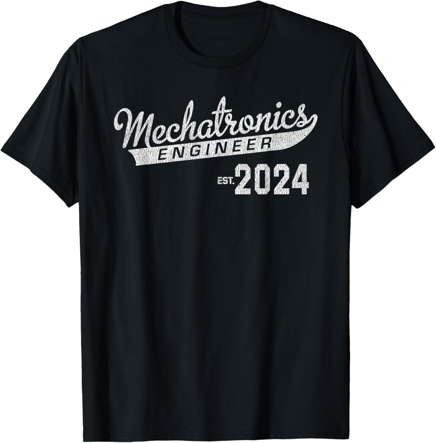 Mechatronics Engineer Graduation 2024 T-Shirt - T-Shirt | Black