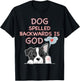 Cute Dog Spelled Backwards Is God Religios Kid T-Shirt - T-Shirt | Black
