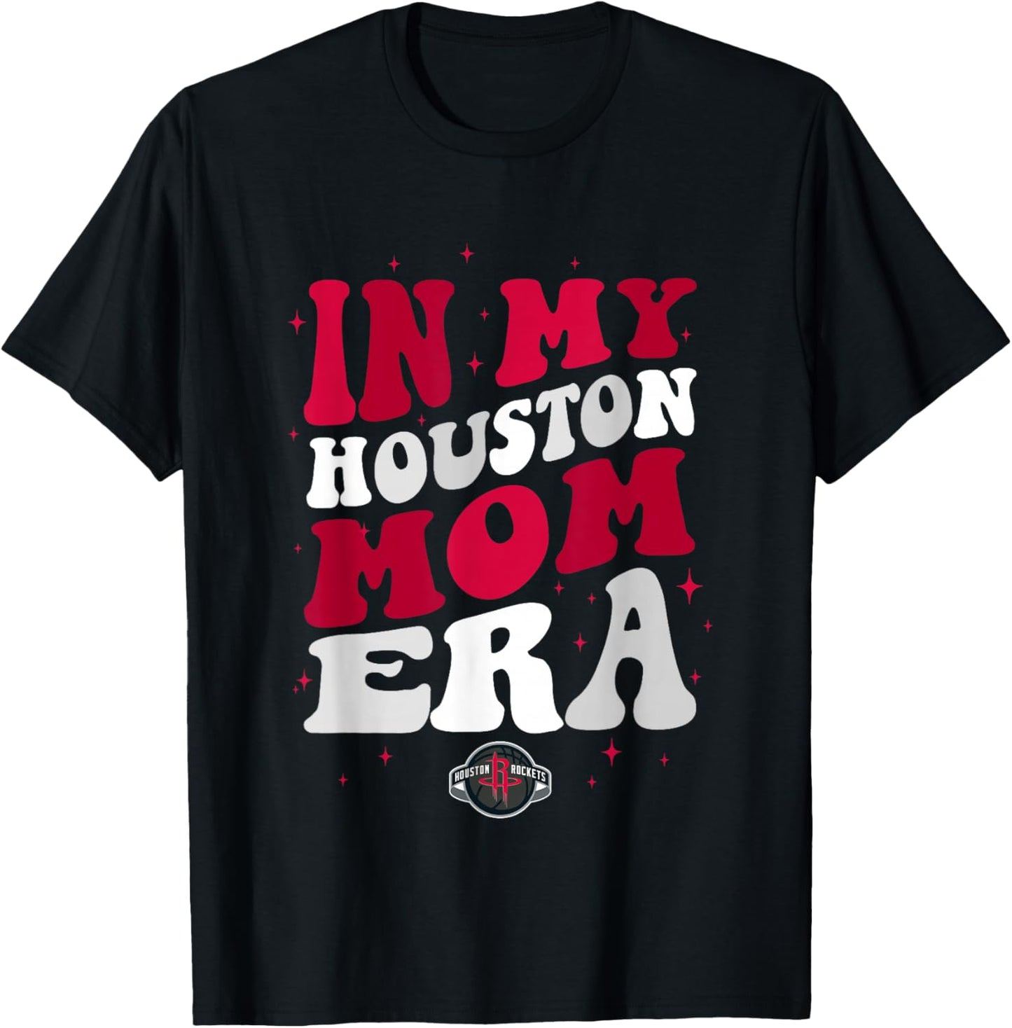 NBA Houston Rockets In My Houston Mom Era Logo T-Shirt - T-Shirt | Black