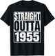 Straight Outta 1955 Birth Of Birthday Classic 1955 Vintage T-Shirt - T-Shirt | Black