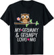 Kids My Grammy and Grampy Love Me Owl T-Shirt - T-Shirt | Black