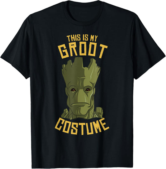Marvel Guardians of The Galaxy Groot Costume Halloween T-Shirt - T-Shirt | Black