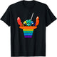 Disney Lilo & Stitch Rainbow Hawaiian Shaved Ice T-Shirt - T-Shirt | Black