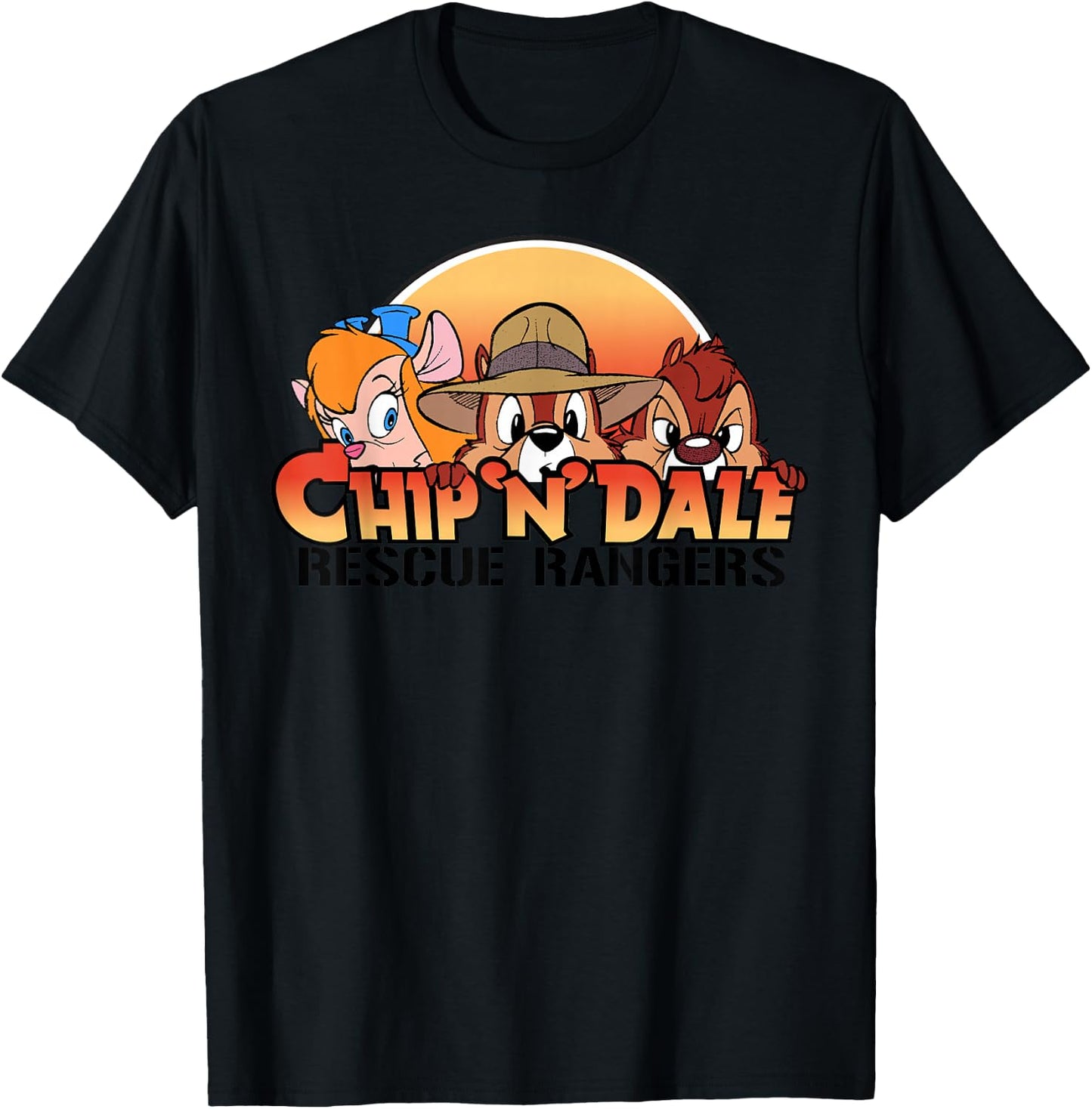 Disney - Rescue Ranger Comic Squad T-Shirt - T-Shirt | Black