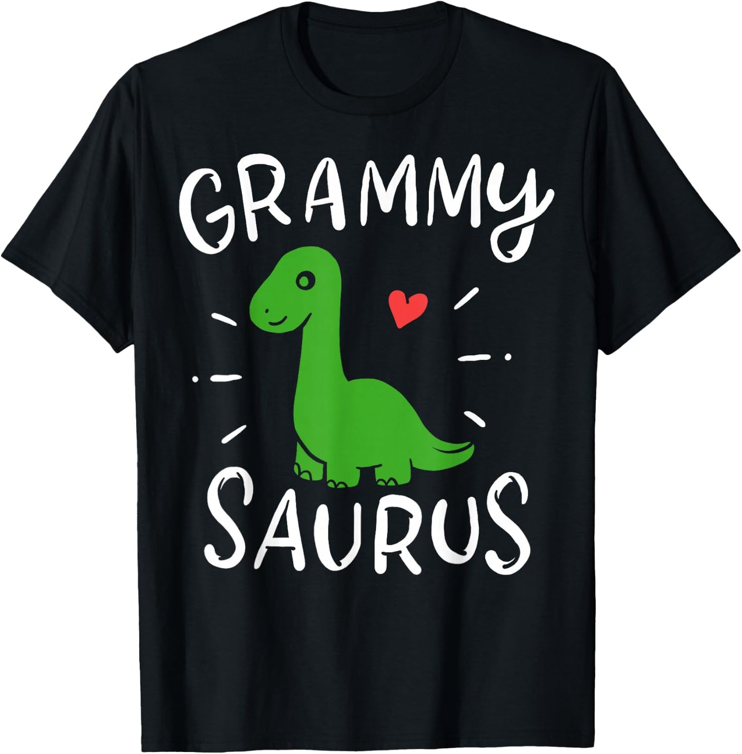 Grandma Saurus Granma Granmother Dino Dinosaurus Love Gift T-Shirt - T-Shirt | Black