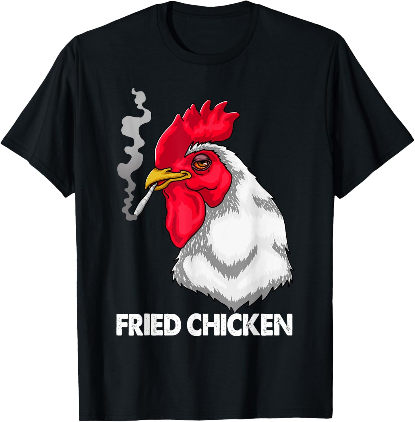 Funny Fried Smoking Chicken Shirt Flock Boss Women T-Shirt - T-Shirt | Black