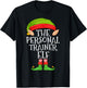 Xmas Personal Trainer Elf Matching Shirt, Christmas Family T-Shirt - T-Shirt | Black