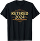 Retired 2024, Retirement , Women Funny T-Shirt - T-Shirt | Black