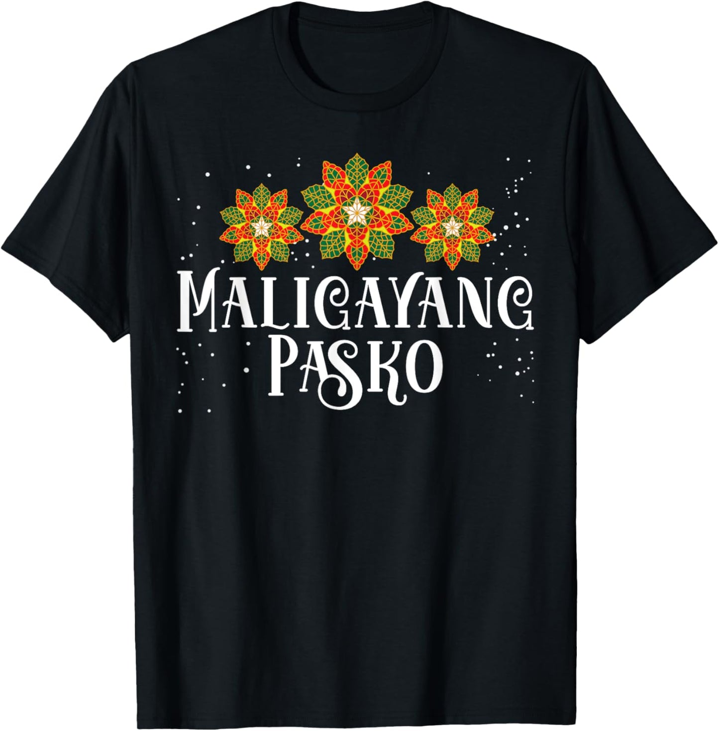 Philippines Christmas Pinoy Maligayang Pasko T-Shirt - T-Shirt | Black