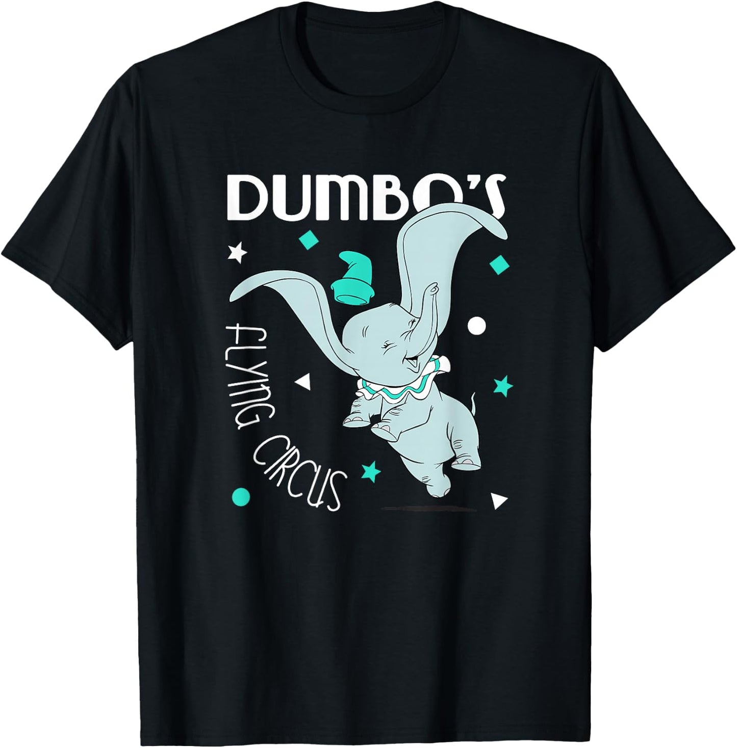 Disney Dumbo's Flying Circus Cute Elephant T-Shirt - T-Shirt | Black
