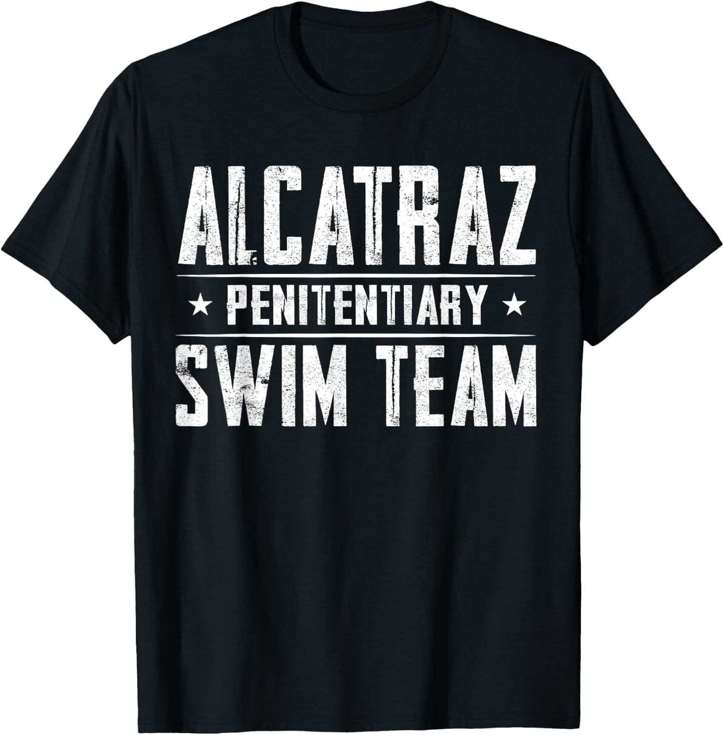 Alcatraz Penitentiary Swim Team T-Shirt - T-Shirt | Black