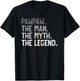Pawpaw the Man the Myth the Legend Father's Day for Grandpa T-Shirt - T-Shirt | Black
