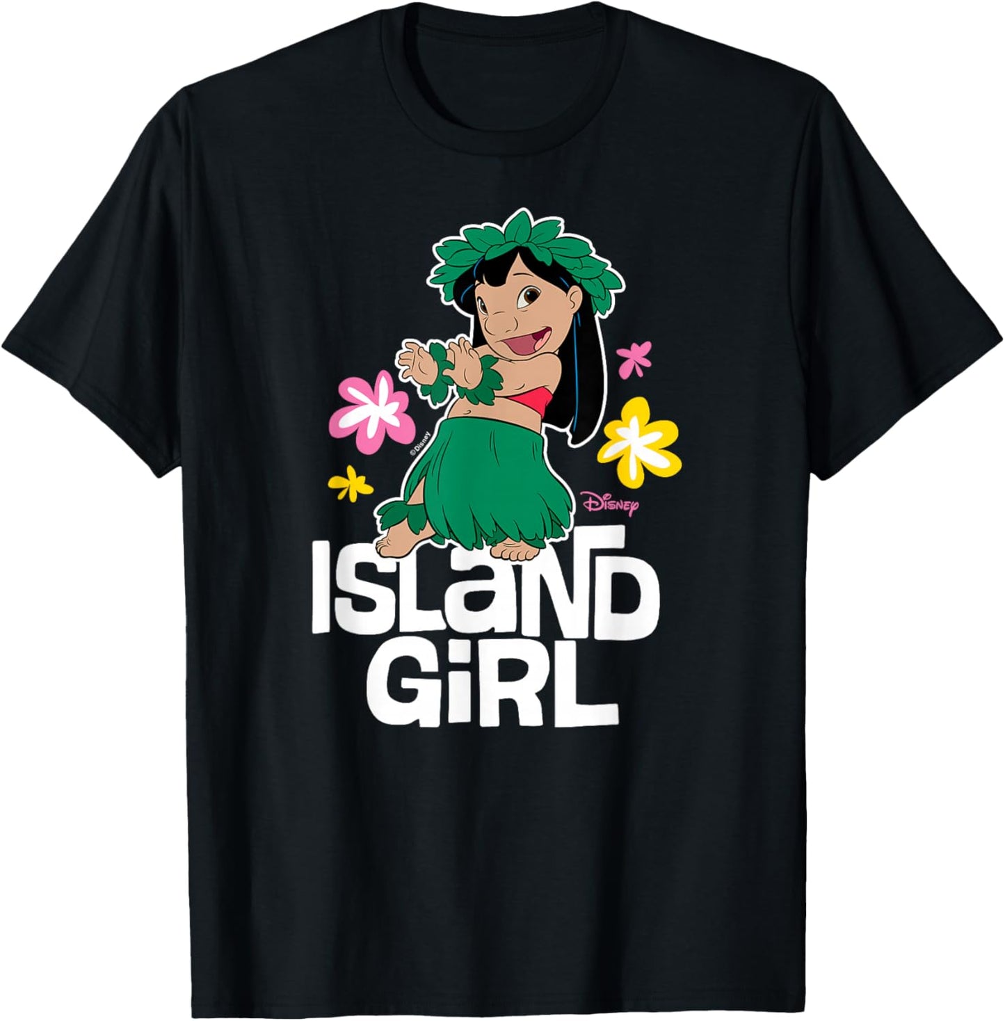 Lilo and Stitch - Island Girl T-Shirt - T-Shirt | Black