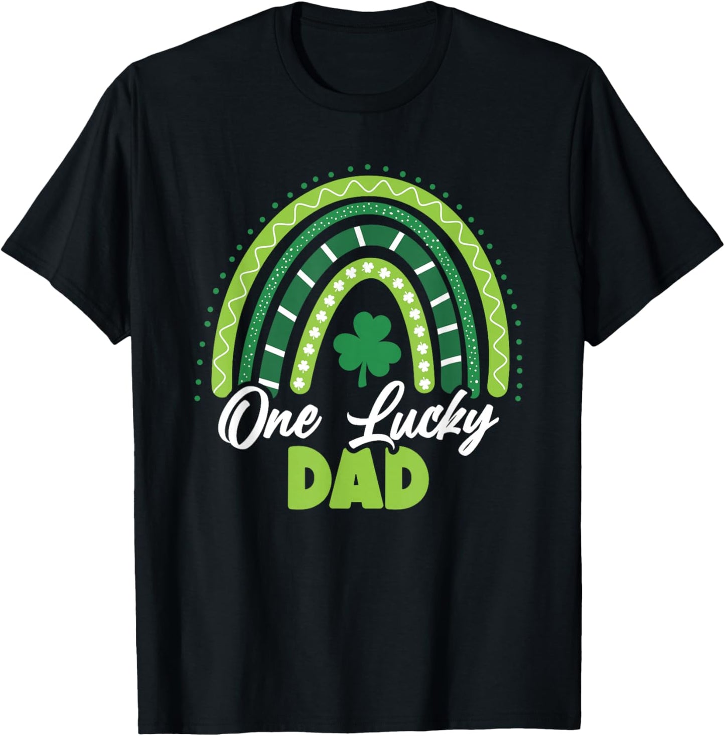 St Patricks Day One Lucky Dad T-Shirt - T-Shirt | Black