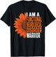 Functional Neurological Disorder Warrior Inspiring Sunflower T-Shirt - T-Shirt | Black