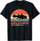 Vintage Retro Coelacanth Silhouette Sunset Design T-Shirt - T-Shirt | Black