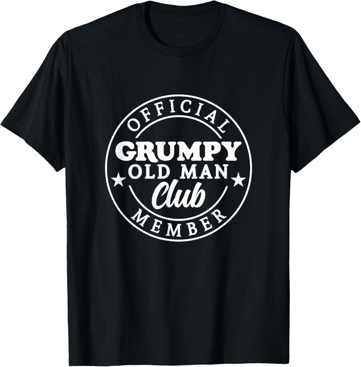 Grumpy Old Man Club T-Shirt - T-Shirt | Black