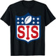 Sis American Football Happy Birthday Family Matching Retro T-Shirt - T-Shirt | Black