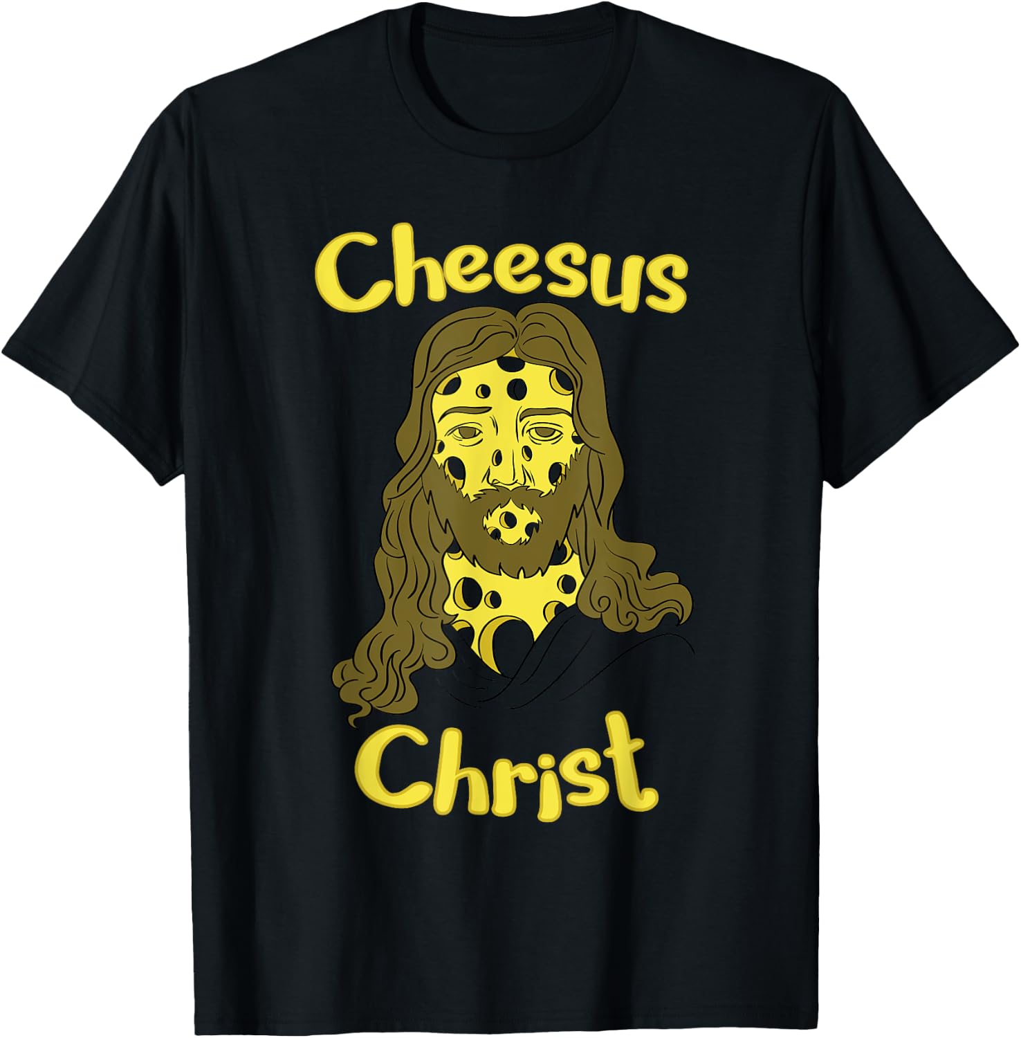 Cheesus Christ Cheese Lover Funny Jesus Shirt T-Shirt - T-Shirt | Black