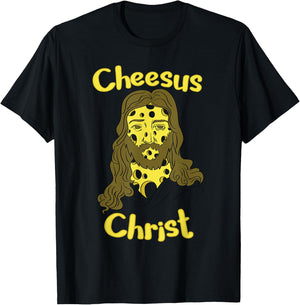 Cheesus Christ Cheese Lover Funny Jesus Shirt T-Shirt - T-Shirt | Black