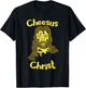 Cheesus Christ Cheese Lover Funny Jesus Shirt T-Shirt - T-Shirt | Black