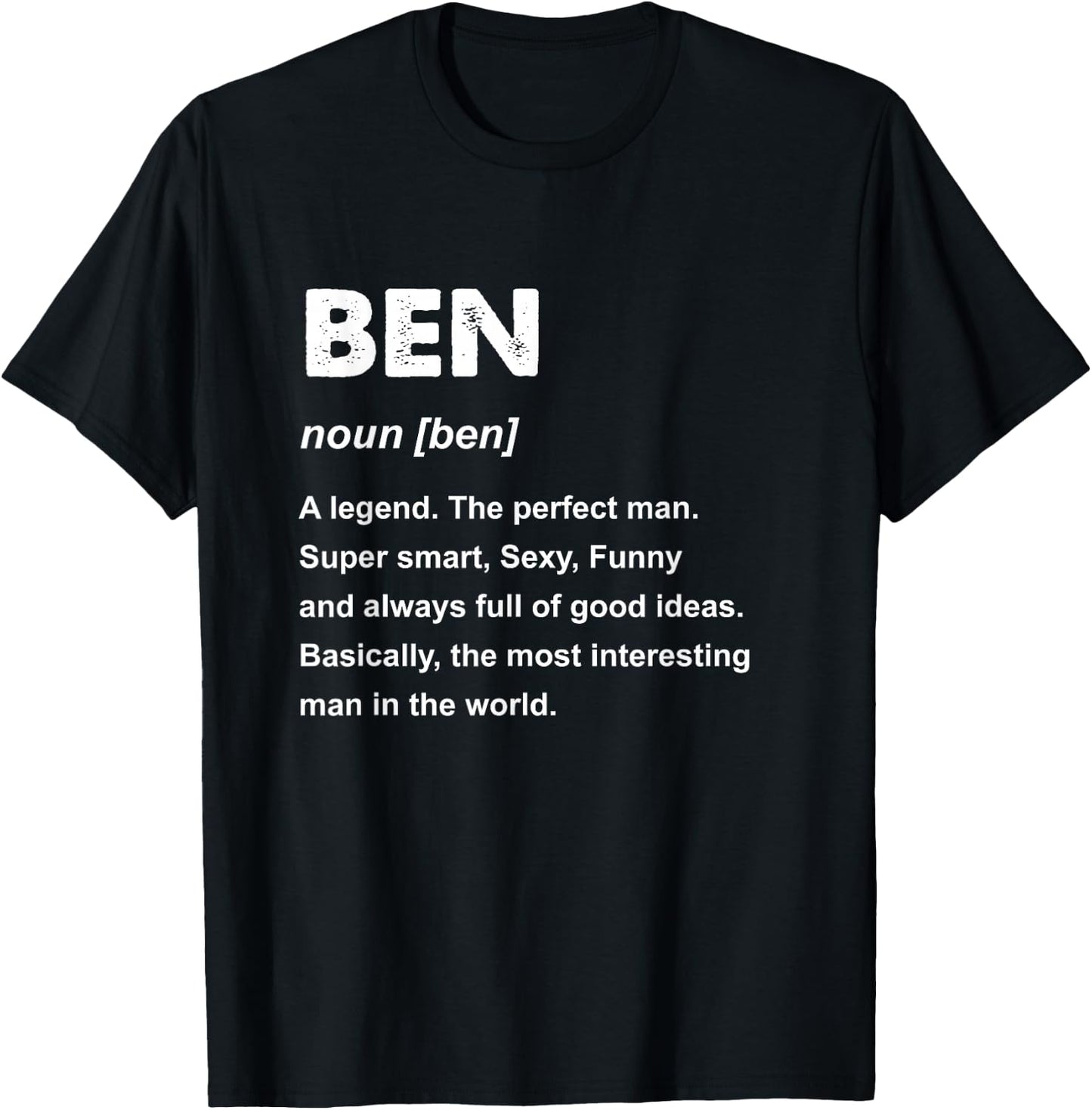 Ben Name T-Shirt - T-Shirt | Black