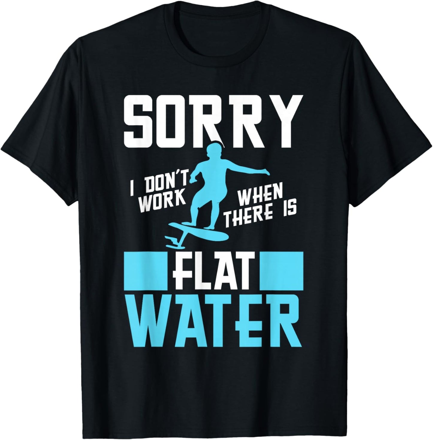 Hydrofoiling Efoil Surfer Hydrofoil Surfing Board Efoiler T-Shirt - T-Shirt | Black