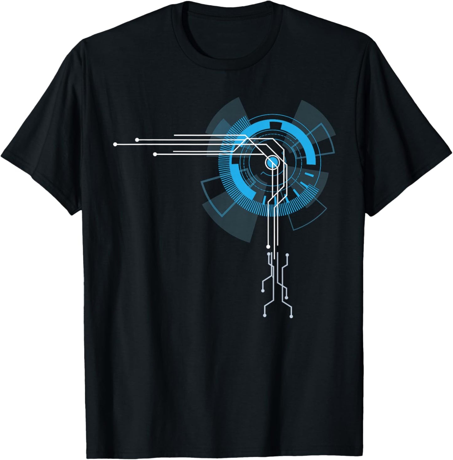 IT Developer Art Women Programming Computer Circuit T-Shirt - T-Shirt | Black