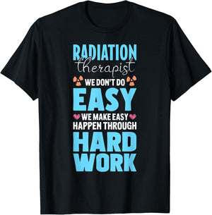 Proud Radiation Therapist Appreciation Radiation Therapy T-Shirt - T-Shirt | Black