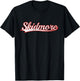 Skidmore New York Vintage Varsity Distressed Throwback T-Shirt - T-Shirt | Black