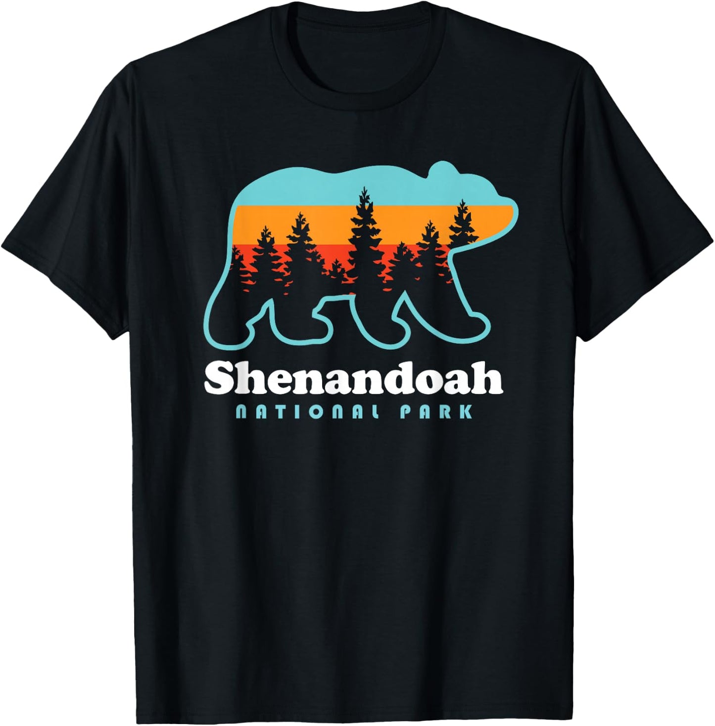 Shenandoah National Park Bear Shenandoah Valley T-Shirt - T-Shirt | Black