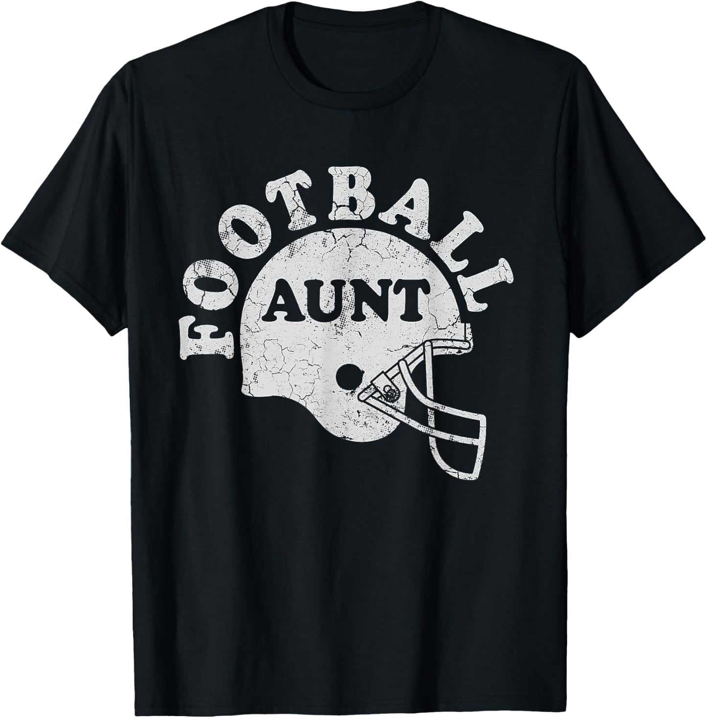 Football Aunt Sports Family T-Shirt - T-Shirt | Black