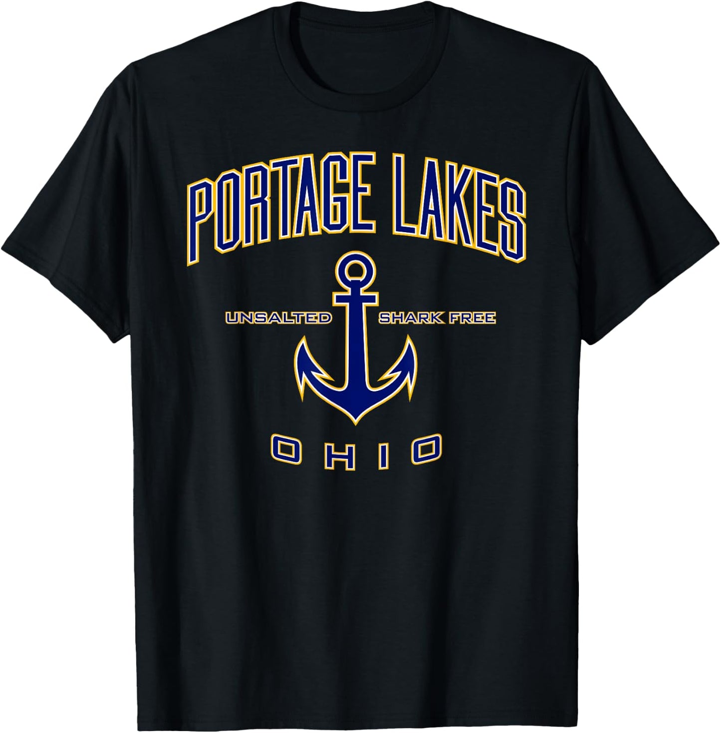 Portage Lakes Shirt , Men, Girls & Boys T-Shirt - T-Shirt | Black