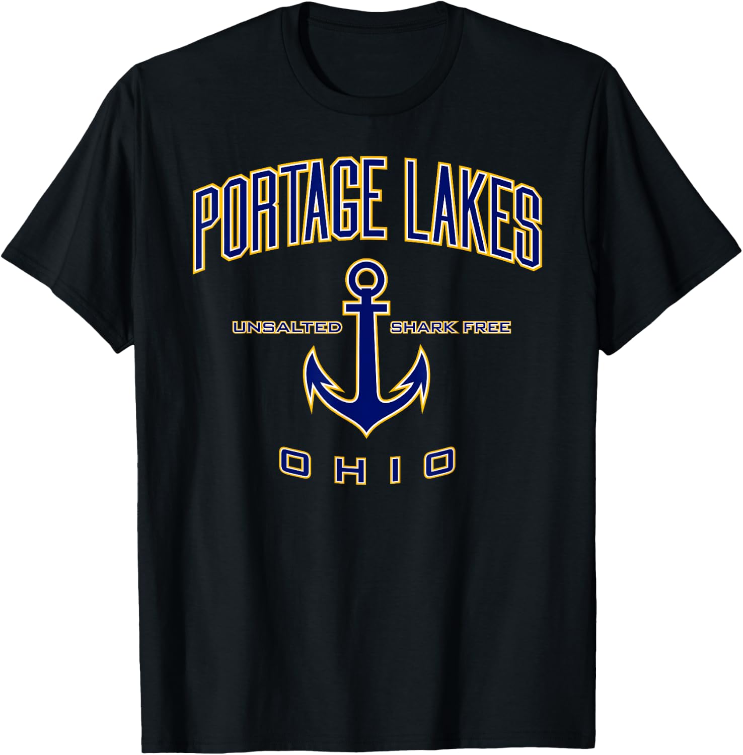 Portage Lakes Shirt , Men, Girls & Boys T-Shirt - T-Shirt | Black