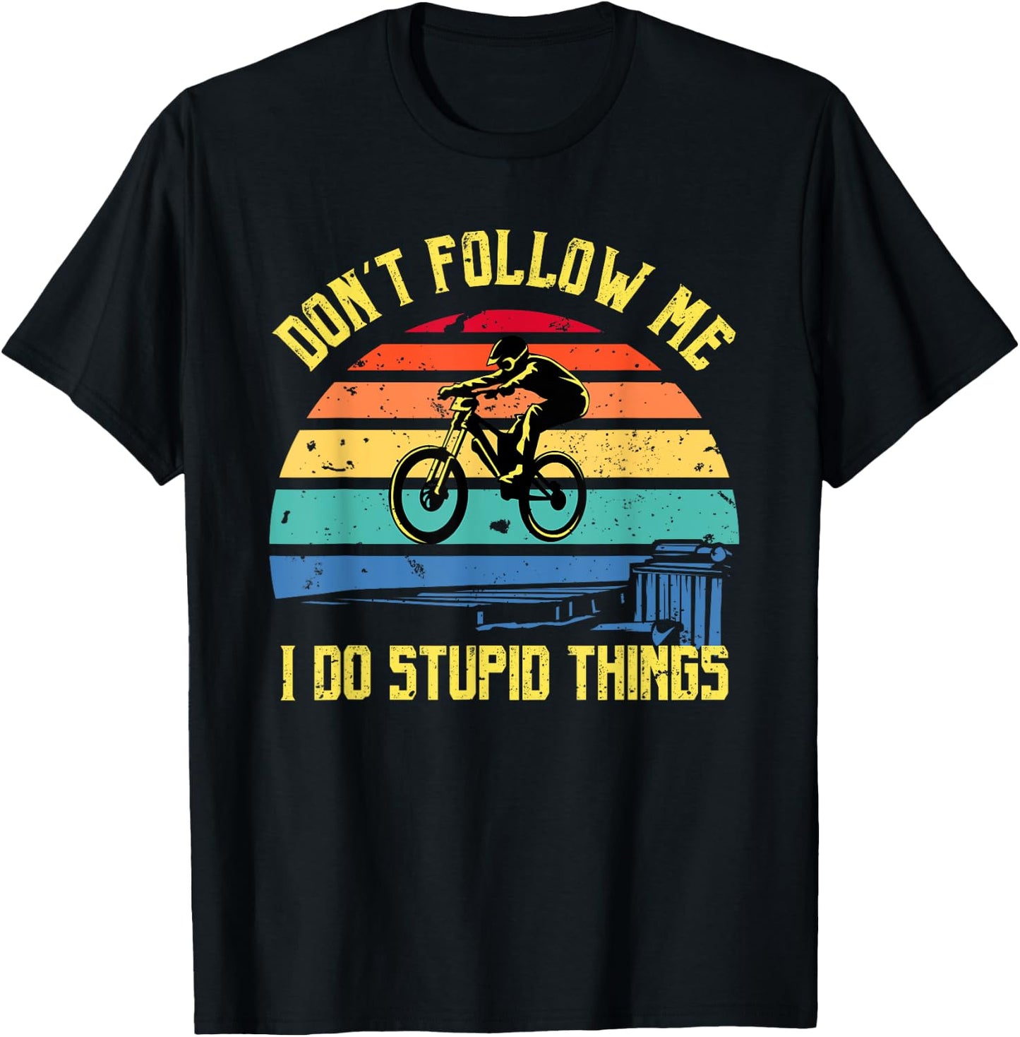 Don't Follow Me - Downhill Rider Mountainbike Rider MTB T-Shirt - T-Shirt | Black