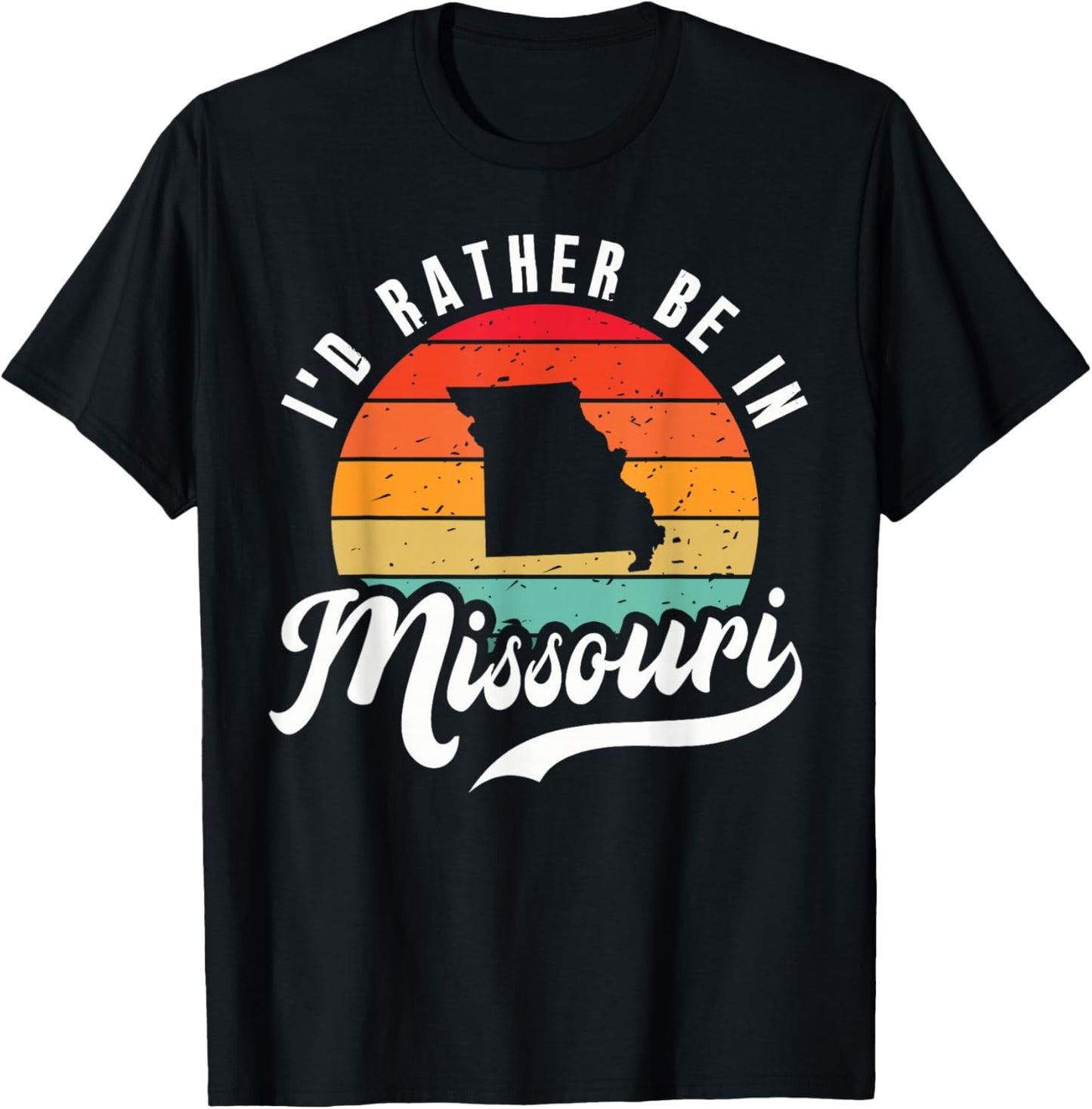 I'd Rather Be In Missouri T-Shirt - T-Shirt | Black