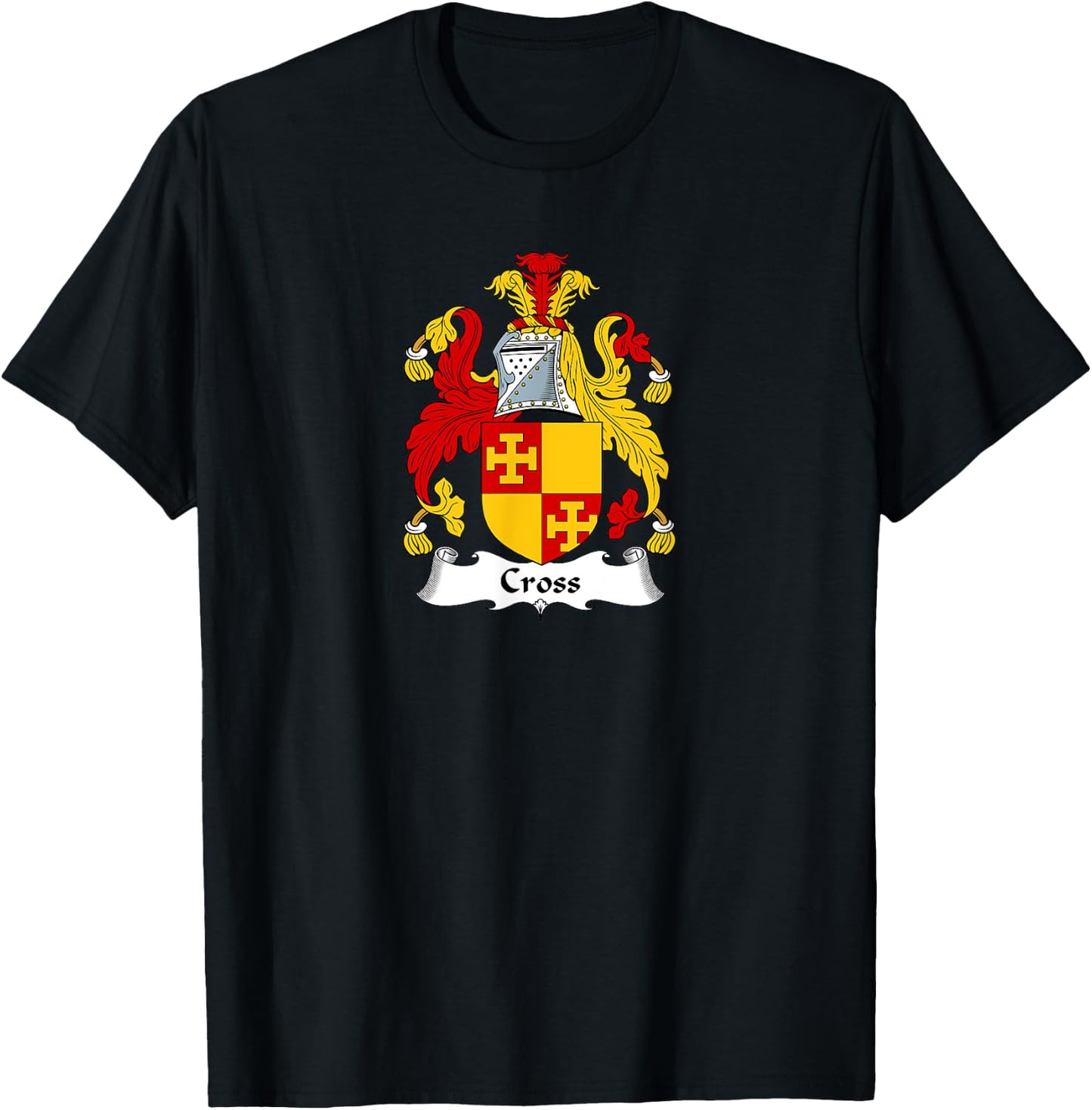 Cross Coat of Arms - Family Crest Shirt T-Shirt - T-Shirt | Black