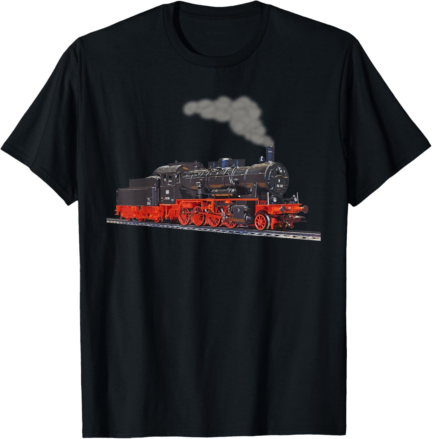 Real Steam Train I Locomotive T-Shirt - T-Shirt | Black