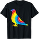 Tie Dye Pigeon Rainbow Print Bandtail Bird Hippie Peace Gift T-Shirt - T-Shirt | Black