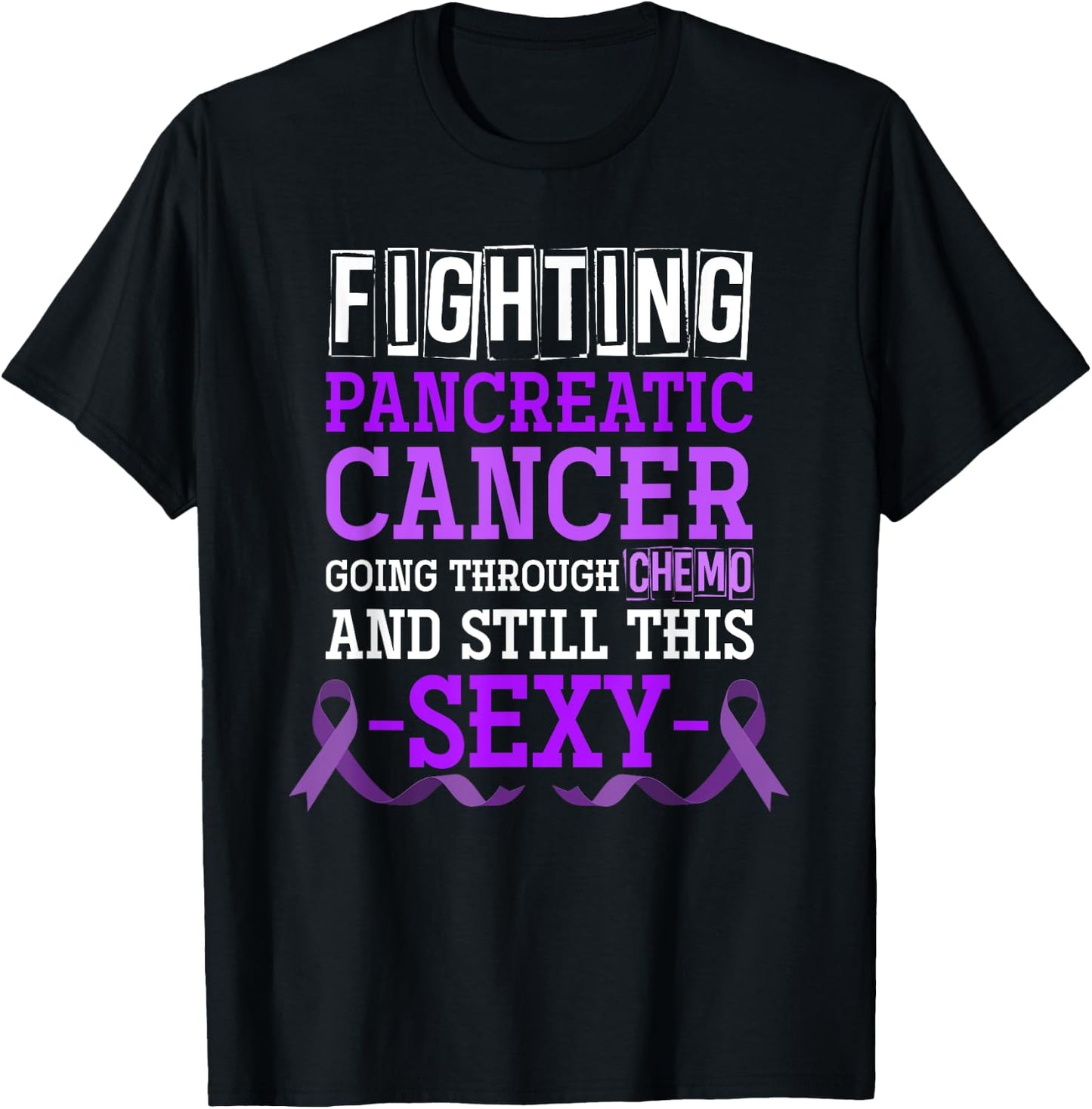 Fighting Pancreatic Cancer T-Shirt - T-Shirt | Black