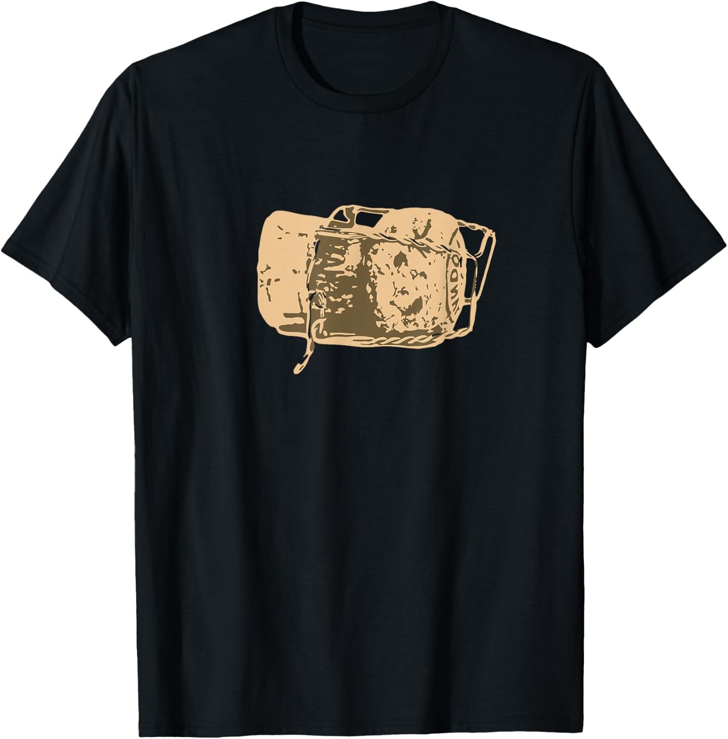 Cork - Wine and Champagne lovers gift T-Shirt - T-Shirt | Black