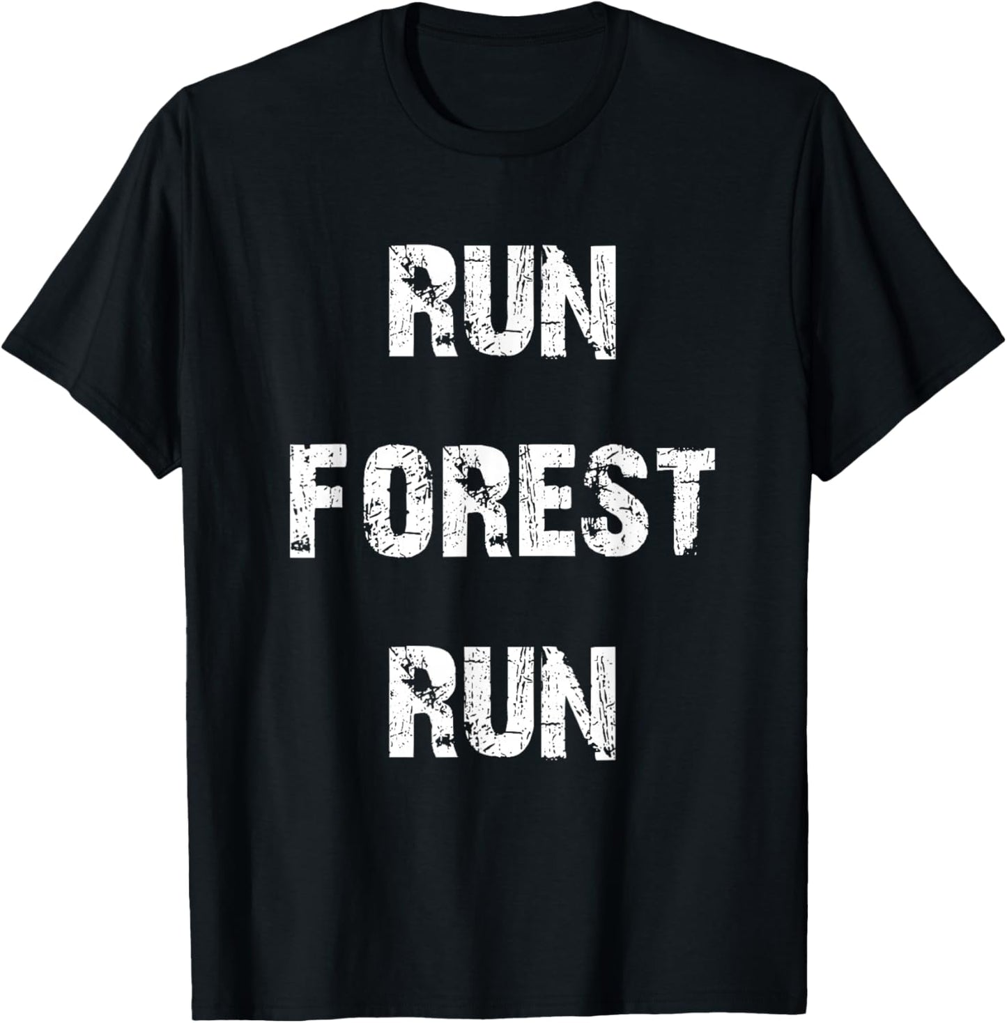 Run Forest Run T-Shirt - T-Shirt | Black