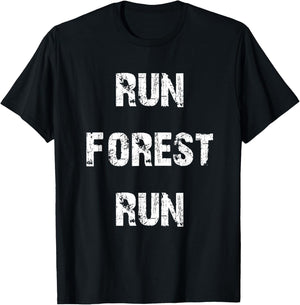 Run Forest Run T-Shirt - T-Shirt | Black