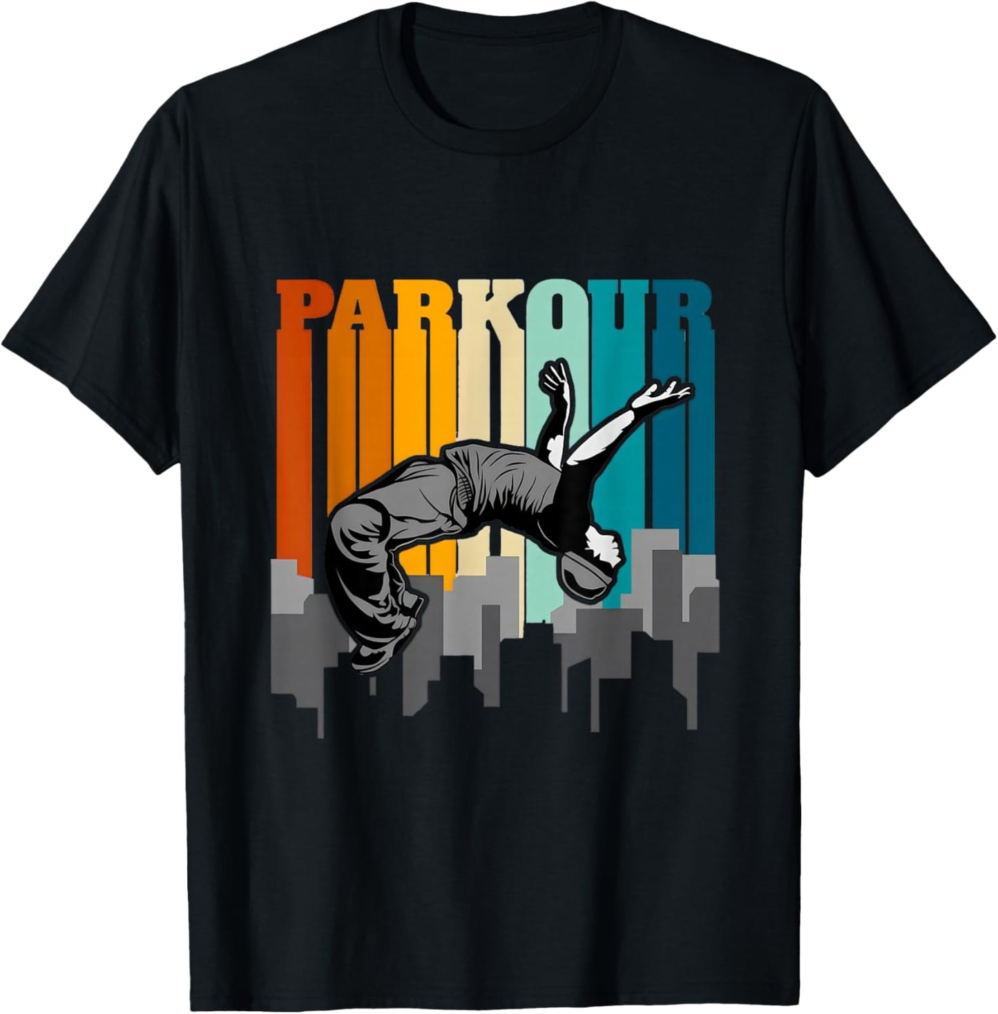Parkour shirt for boys, parkour for kids, parkour for girls T-Shirt - T-Shirt | Black